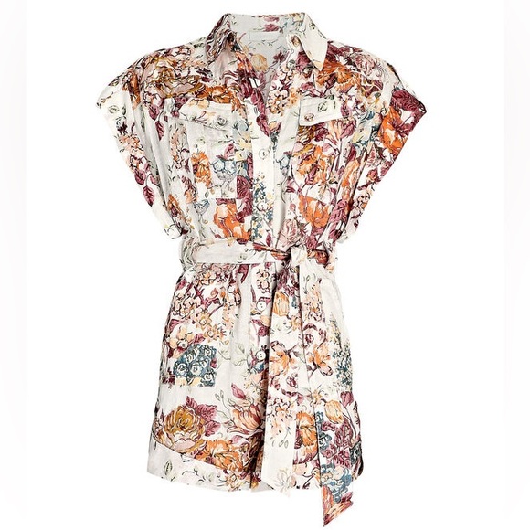 ZIMMERMANN
Pattie Belted Floral Linen Playsuit Size Zimmermann 2 - Picture 5 of 9